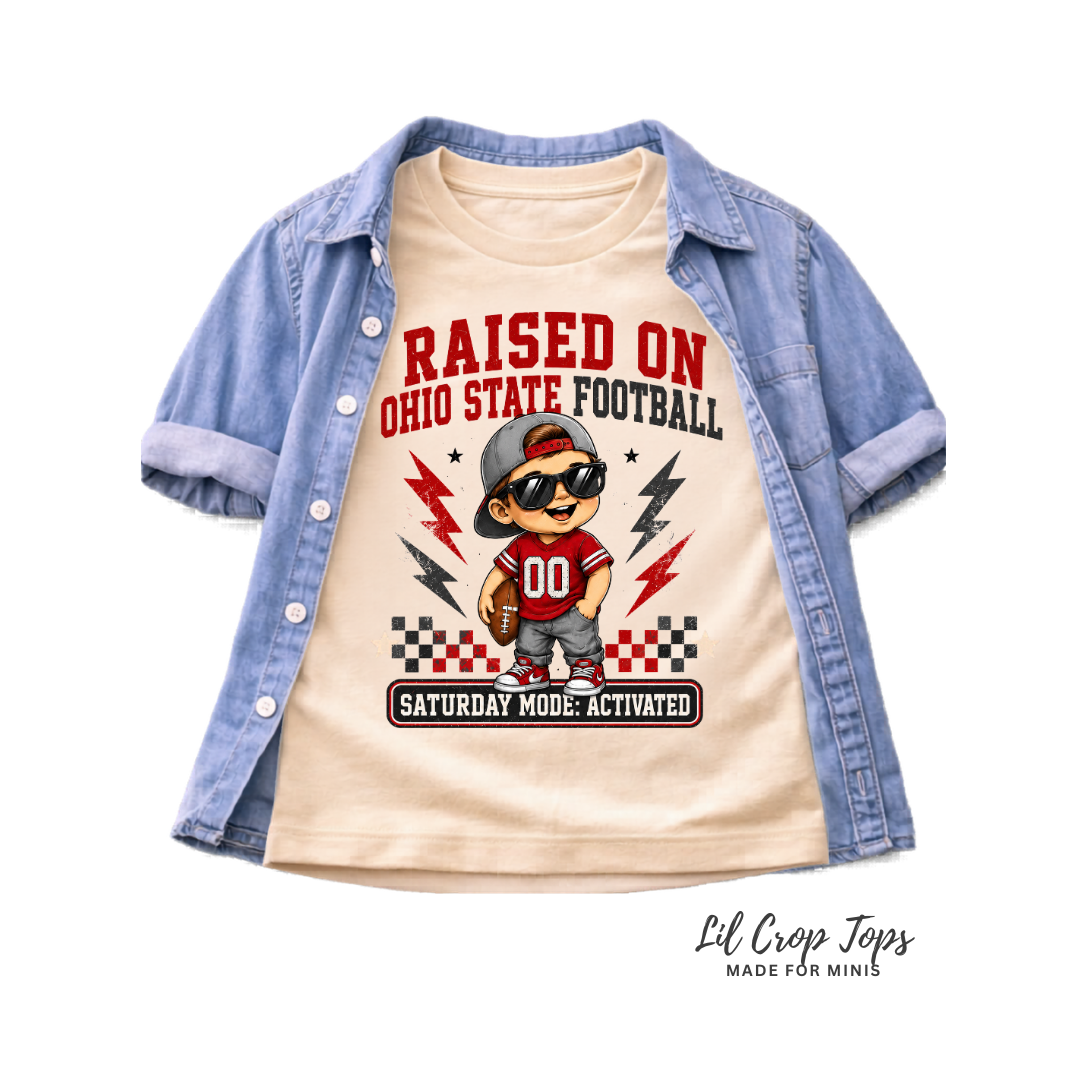 Raised on Ohio State Football Toddler