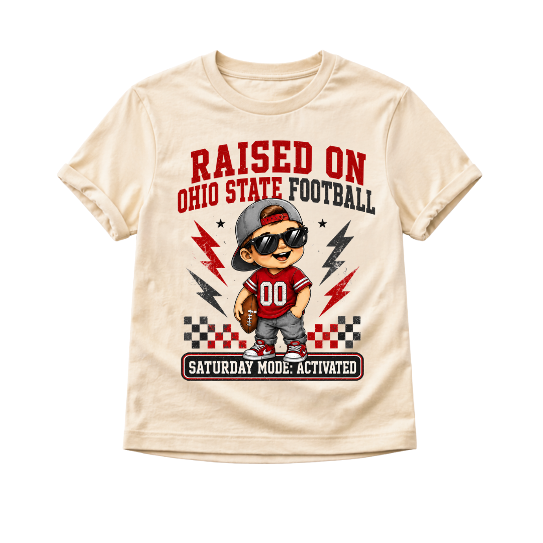 Raised on Ohio State Football Toddler