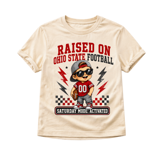 Raised on Ohio State Football Toddler