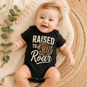 Tiger Shirt for Kids, Raised to Roar Toddler Tee, Baby Tiger Bodysuit, Boys Animal Shirt, Tiger Lover Gift, Wild Kids Graphic Tee