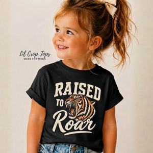 Tiger Shirt for Kids, Raised to Roar Toddler Tee, Baby Tiger Bodysuit, Boys Animal Shirt, Tiger Lover Gift, Wild Kids Graphic Tee