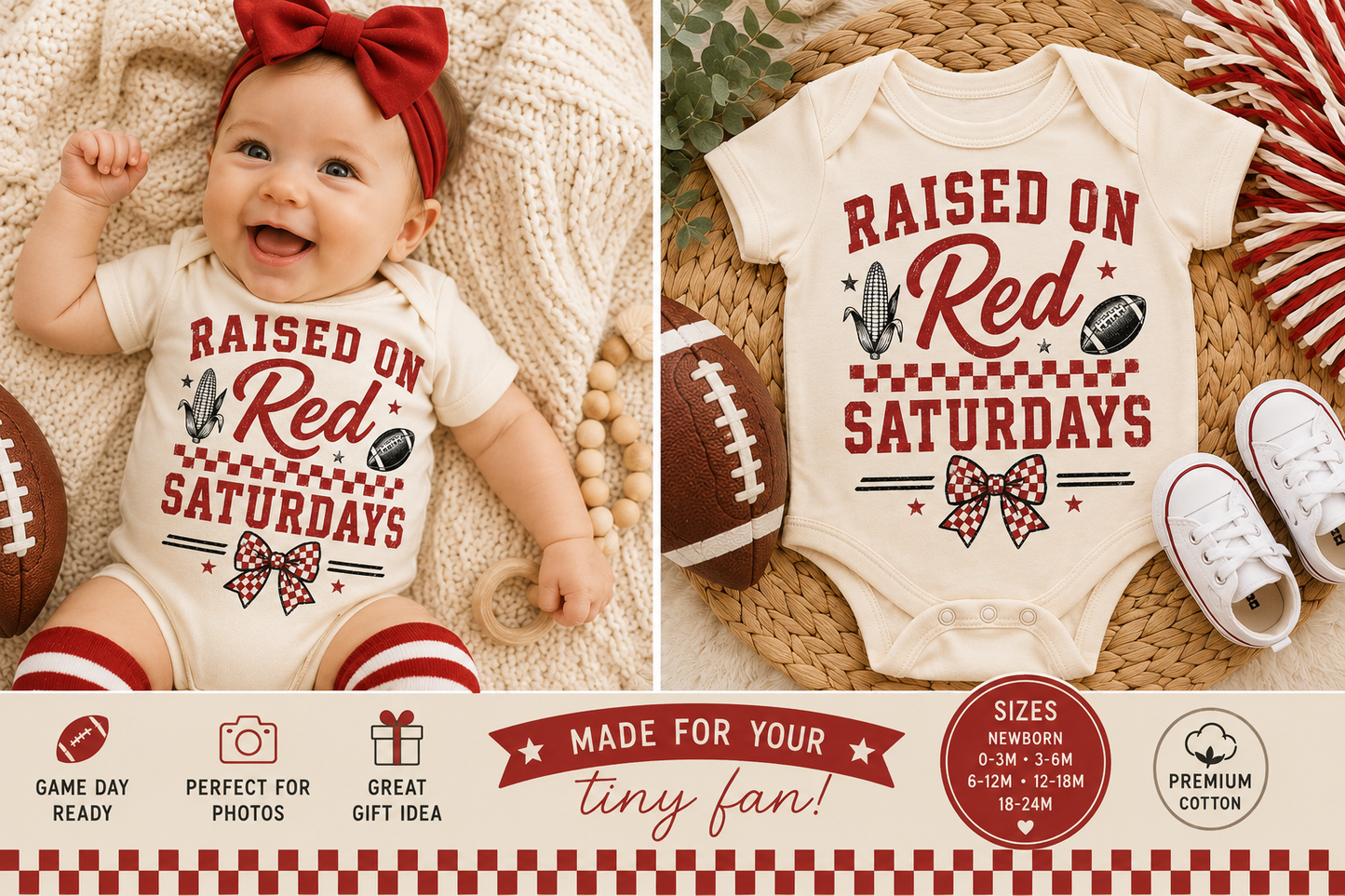 Raised on Red Saturdays Onesie