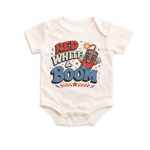 Red White and Boom Onesie