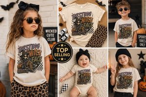 Girls Halloween Shirt, Resting Witch Face Tee, Toddler Halloween Shirt, Baby Halloween Bodysuit, Witch Shirt for Kids, Spooky Season Outfit