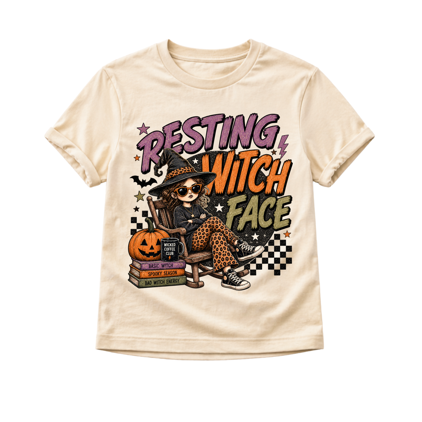 Girls Halloween Shirt, Resting Witch Face Tee, Toddler Halloween Shirt, Baby Halloween Bodysuit, Witch Shirt for Kids, Spooky Season Outfit