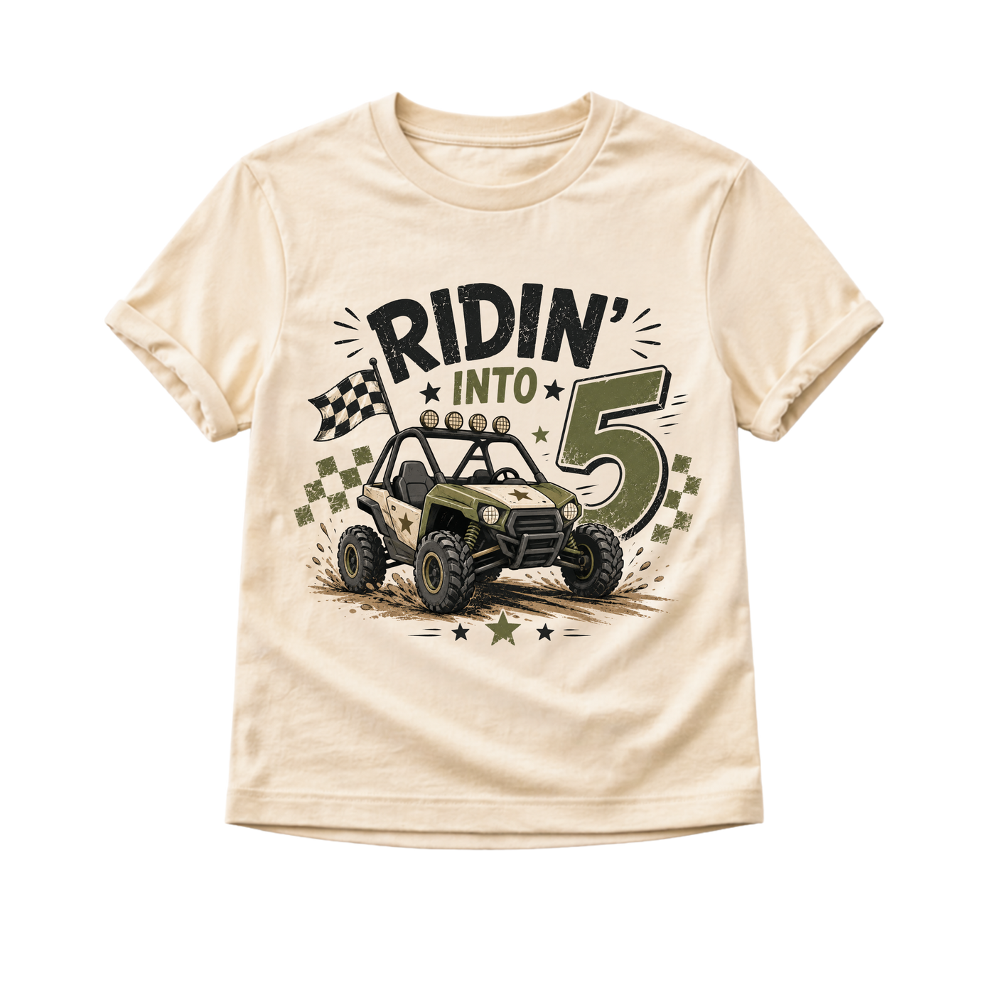 5th Birthday Boy Shirt, Ridin Into Five Shirt, Off Road Birthday Tee, Boy Turning 5 Shirt, 5 Year Old Birthday Outfit, UTV Party Shirt