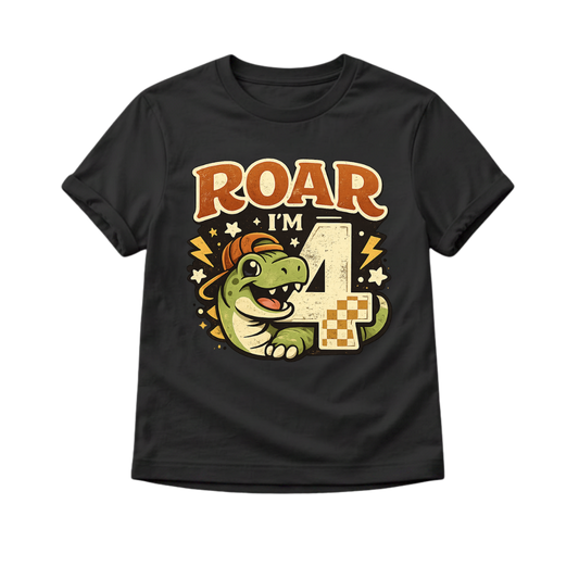 Roar I’m 4 Dinosaur Toddler