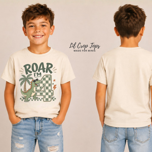 4th Birthday Dinosaur Shirt, Roar I’m Four Shirt, Dinosaur Birthday Shirt for Kids, 4 Year Old Birthday Tee, Dino Birthday Outfit