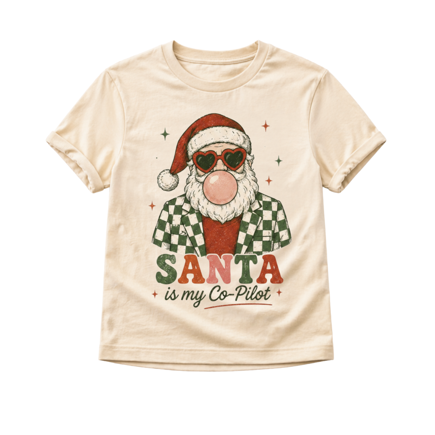 Kids Christmas Shirt, Santa Is My Co Pilot Tee, Baby Christmas Bodysuit, Toddler Christmas Shirt, Retro Santa Holiday Outfit