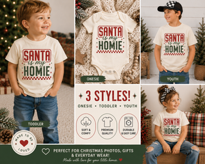 Santa Is My Homie Natural Toddler