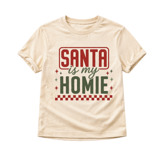 Santa Is My Homie Natural Toddler