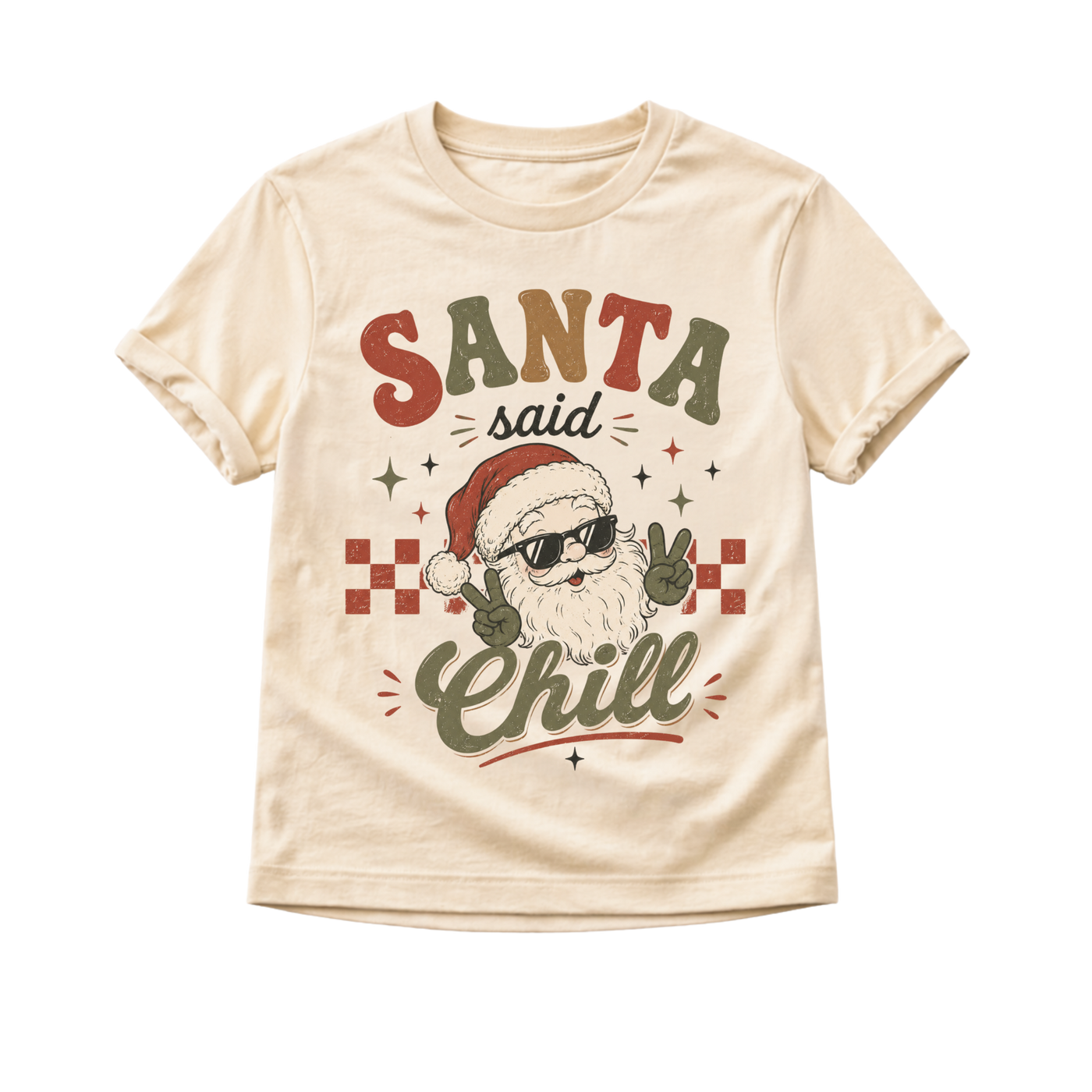 Funny Santa Christmas Shirt, Santa Said Chill Tee, Toddler Holiday Shirt, Baby Christmas Outfit, Retro Christmas Shirt, Kids Christmas Gift