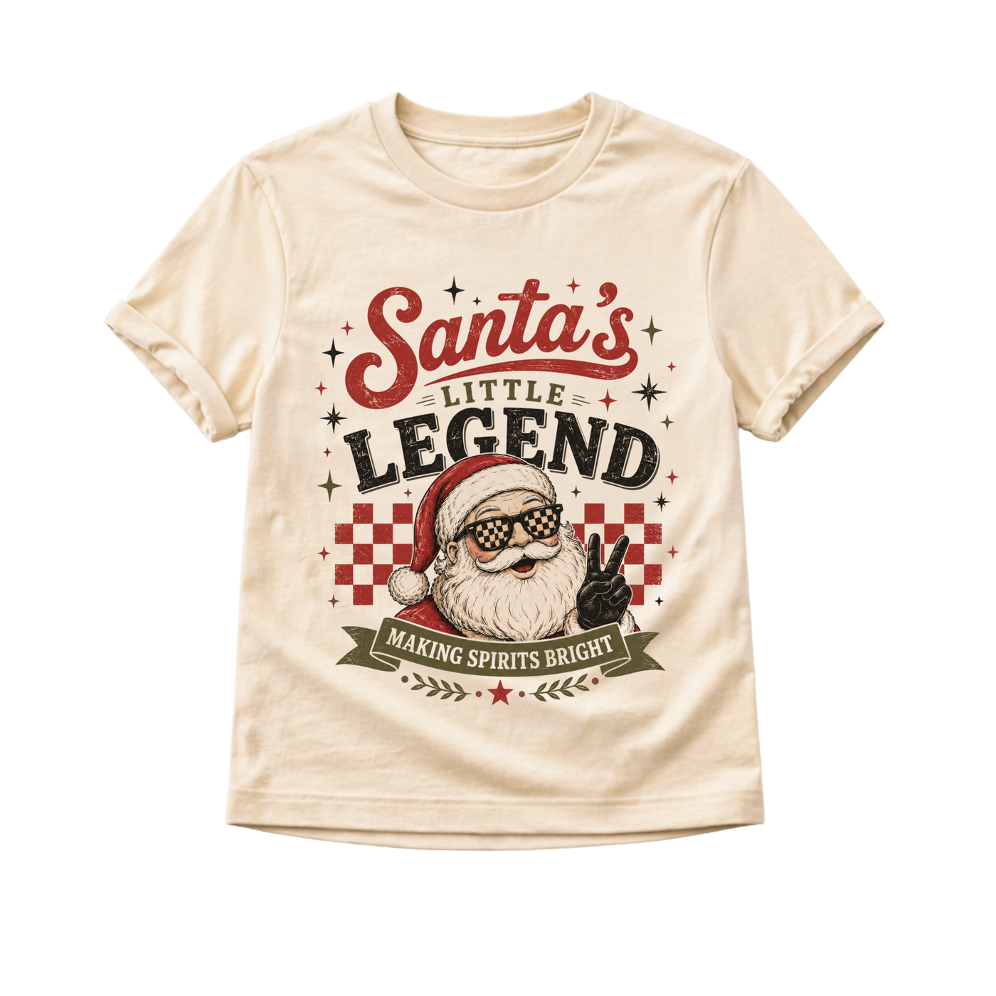 Santa's Little Legend Shirt, Toddler Christmas Shirt, Baby Christmas Bodysuit, Funny Santa Shirt, Retro Christmas Tee, Kids Holiday Outfit, Christmas Gift