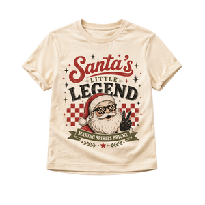 Santa's Little Legend Shirt, Toddler Christmas Shirt, Retro Santa Kids Shirt, Baby Christmas Bodysuit, Funny Santa Christmas Tee, Holiday Outfit, Christmas Gift
