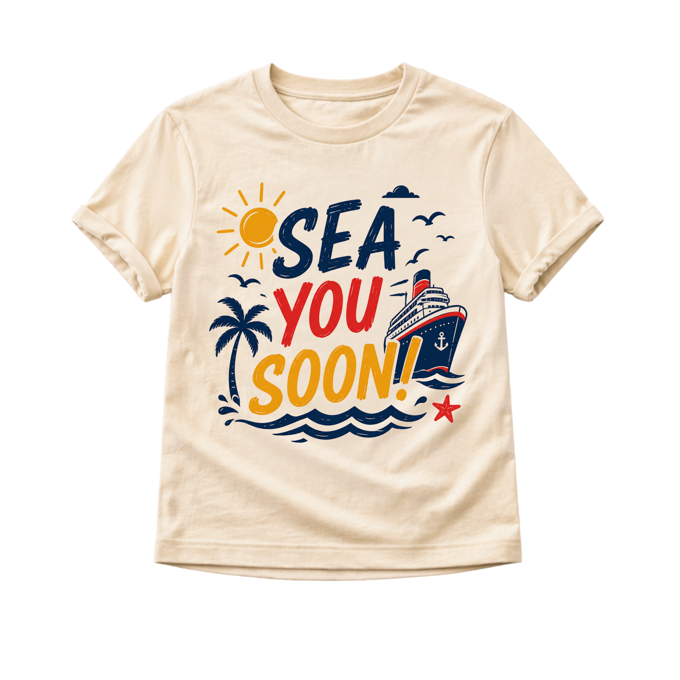 Sea You Soon Shirt, Cruise Shirt for Kids, Family Cruise Shirt, Toddler Cruise Outfit, Baby Cruise Bodysuit, Beach Vacation Shirt, Summer Kids Tee