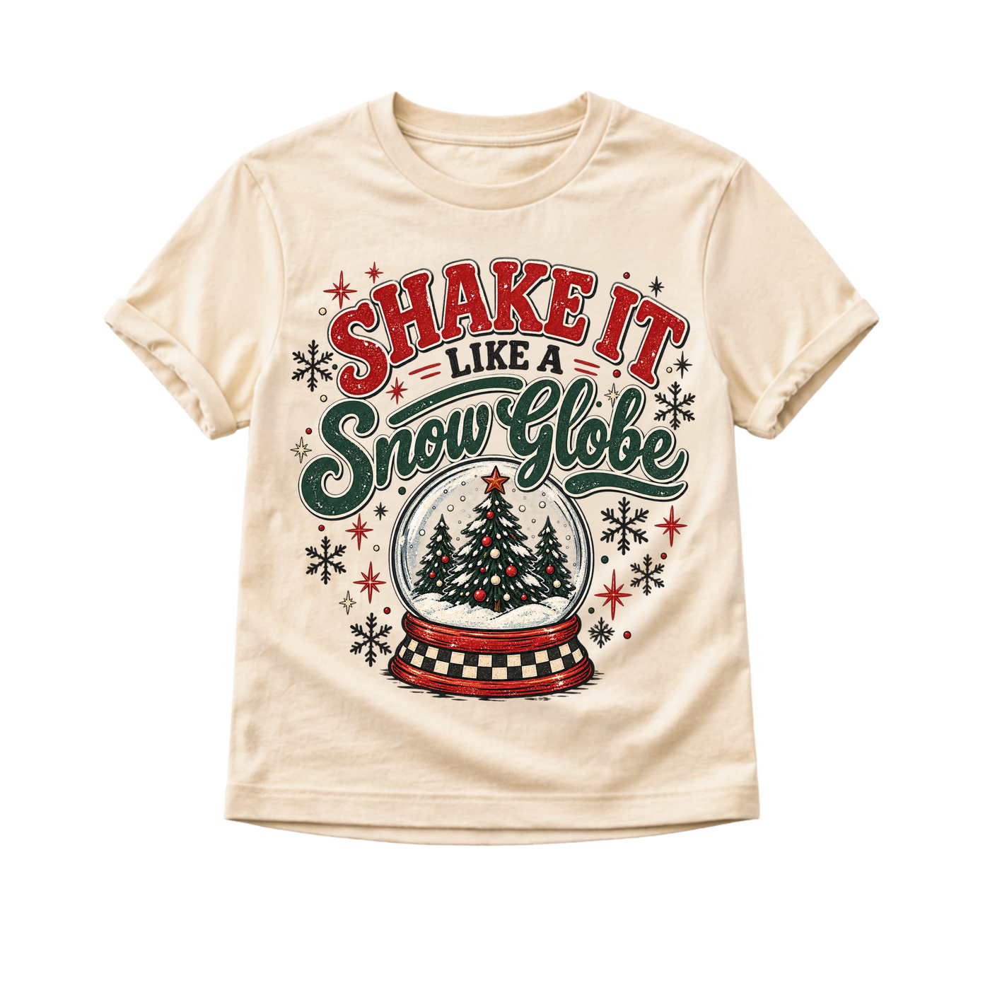 Kids Christmas Shirt, Snow Globe Christmas Tee, Toddler Christmas Shirt, Baby Christmas Bodysuit, Retro Holiday Shirt, Christmas Outfit