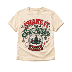 Kids Christmas Shirt, Snow Globe Christmas Tee, Toddler Christmas Shirt, Baby Christmas Bodysuit, Retro Holiday Shirt, Christmas Outfit