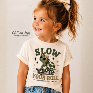 Slow Your Roll Turtle Shirt, Funny Turtle Shirt, Kids Skateboard Shirt, Toddler Graphic Tee, Baby Turtle Bodysuit, Skateboarding Turtle Shirt, Cute Animal Tee