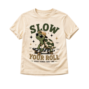 Slow Your Roll Turtle Shirt, Funny Turtle Shirt, Kids Skateboard Shirt, Toddler Graphic Tee, Baby Turtle Bodysuit, Skateboarding Turtle Shirt, Cute Animal Tee