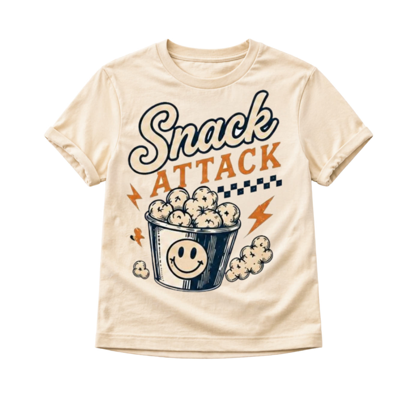 Snack Attack Shirt, Funny Kids Shirt, Popcorn Shirt, Toddler Graphic Tee, Baby Bodysuit, Snack Lover Shirt, Cute Foodie Shirt, Kids Gift