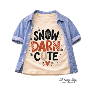 Snow Darn Cute Christmas Shirt, Toddler Christmas Shirt, Baby Christmas Bodysuit, Kids Christmas Tee, Holiday Outfit, Winter Shirt, Christmas Gift