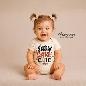 Snow Darn Cute Christmas Shirt, Toddler Christmas Shirt, Baby Christmas Bodysuit, Kids Christmas Tee, Holiday Outfit, Winter Shirt, Christmas Gift
