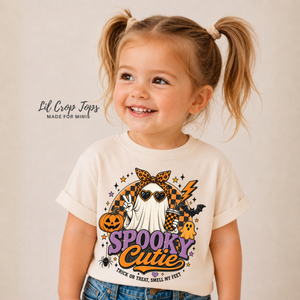 Cute Ghost Halloween Shirt for Kids, Spooky Cutie Toddler Tee, Baby Halloween Bodysuit, Girls Halloween Shirt, Retro Ghost Tee