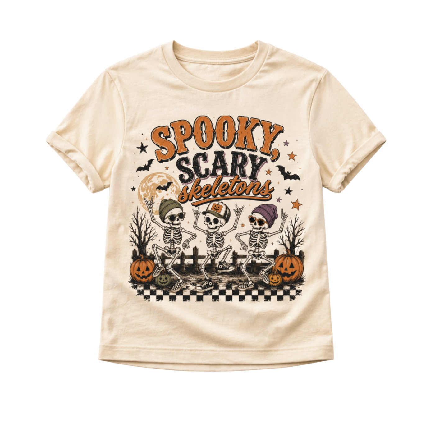 Skeleton Halloween Shirt for Kids, Spooky Scary Skeletons Tee, Toddler Halloween Shirt, Baby Halloween Bodysuit, Skeleton Kids Tee