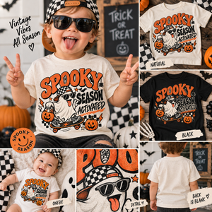 Kids Halloween Shirt, Spooky Season Shirt, Cute Ghost Shirt, Toddler Halloween Tee, Retro Halloween Shirt, Trick or Treat Kids Tee