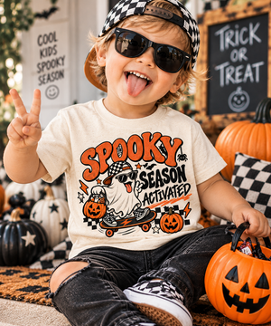 Kids Halloween Shirt, Spooky Season Shirt, Cute Ghost Shirt, Toddler Halloween Tee, Retro Halloween Shirt, Trick or Treat Kids Tee
