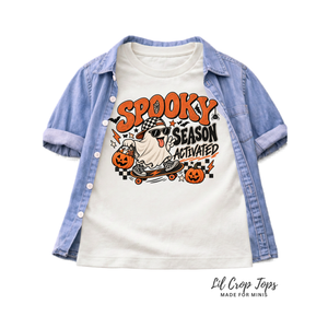 Kids Halloween Shirt, Spooky Season Shirt, Cute Ghost Shirt, Toddler Halloween Tee, Retro Halloween Shirt, Trick or Treat Kids Tee