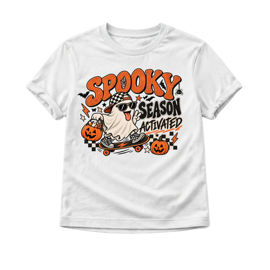 Kids Halloween Shirt, Spooky Season Shirt, Cute Ghost Shirt, Toddler Halloween Tee, Retro Halloween Shirt, Trick or Treat Kids Tee