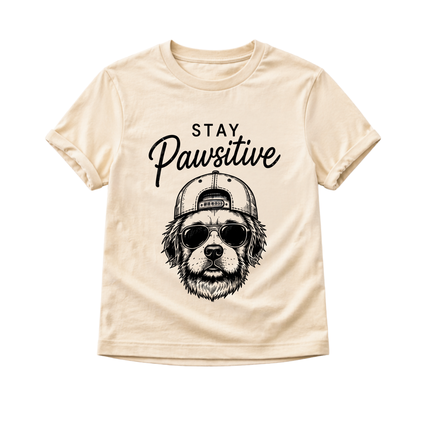 Dog Shirt for Kids, Stay Pawsitive Toddler Tee, Puppy Graphic Shirt, Baby Dog Bodysuit, Dog Lover Gift for Kids, Cute Kids T Shirt