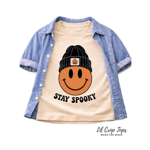 Stay Spooky Smiley Face Shirt, Halloween Smiley Shirt, Toddler Halloween Shirt, Kids Halloween Tee, Retro Halloween Shirt, Spooky Season Outfit