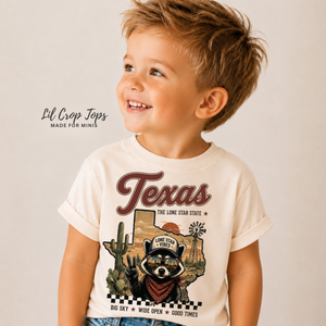 Texas Kids Shirt, Texas Baby Bodysuit, Lone Star State Shirt, Western Toddler Tee, Texas Souvenir Gift, Cowboy Baby Outfit