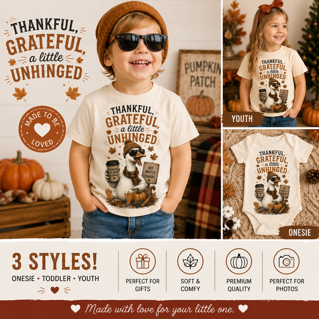Thankful Grateful and a Little Unhinged Toddler
