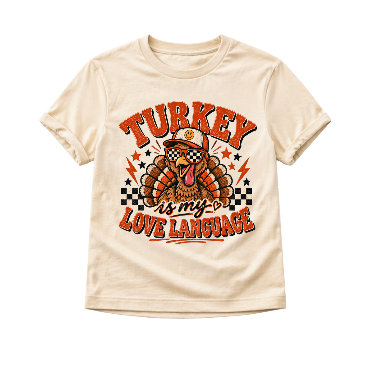 Thanksgiving Kids Shirt, Turkey Is My Love Language Shirt, Toddler Thanksgiving Tee, Baby Turkey Onesie, Boys Girls Thanksgiving Shirt