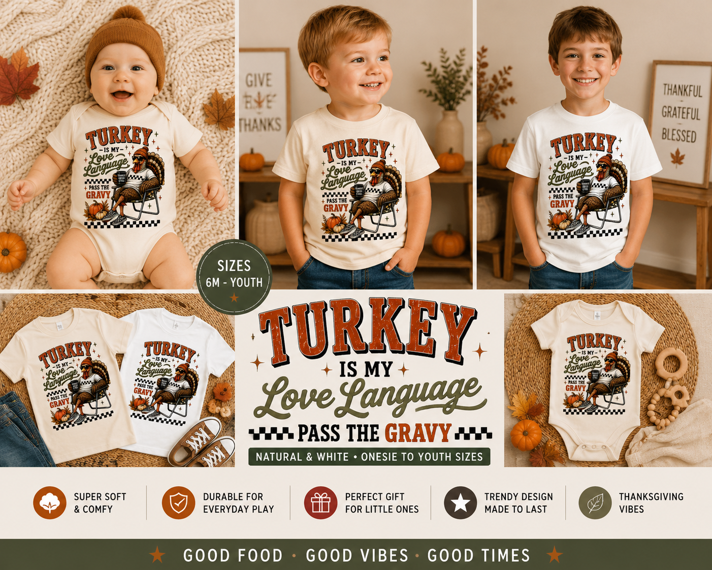 Turkey Is My Love Language Toddler