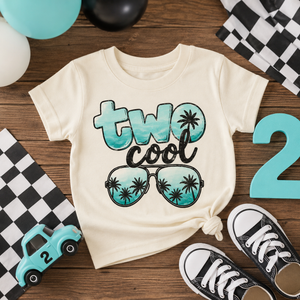 Two Cool Birthday Shirt, 2nd Birthday Shirt, Two Cool Birthday Outfit, Toddler Second Birthday Shirt, Beach Birthday Tee, Summer Birthday Shirt