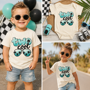 Two Cool Birthday Shirt, 2nd Birthday Shirt, Two Cool Birthday Outfit, Toddler Second Birthday Shirt, Beach Birthday Tee, Summer Birthday Shirt