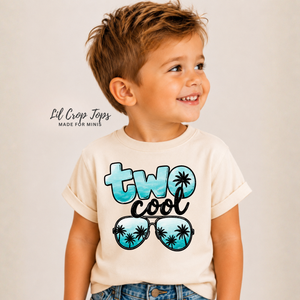 Two Cool Birthday Shirt, 2nd Birthday Shirt, Two Cool Birthday Outfit, Toddler Second Birthday Shirt, Beach Birthday Tee, Summer Birthday Shirt