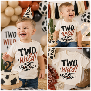 Two Wild Birthday Shirt, 2nd Birthday Shirt, Cowboy Birthday Outfit, Western Toddler Shirt, Two Wild Cowgirl Shirt, Rodeo Birthday Tee, Second Birthday