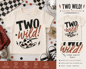 Two Wild Birthday Shirt, 2nd Birthday Shirt, Cowboy Birthday Outfit, Western Toddler Shirt, Two Wild Cowgirl Shirt, Rodeo Birthday Tee, Second Birthday