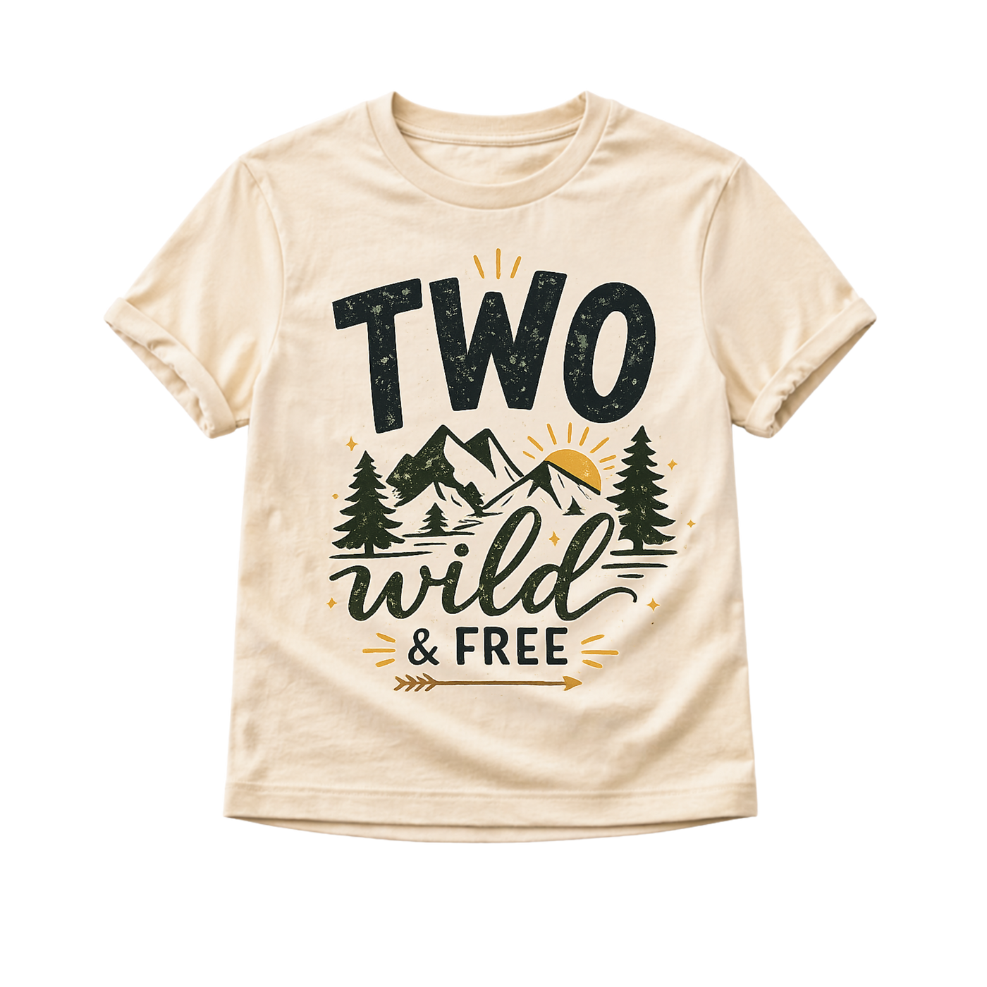 Two Wild Birthday Shirt, 2nd Birthday Shirt, Two Wild and Free Outfit, Second Birthday Boy Shirt, Woodland Birthday Shirt, Adventure Birthday Tee