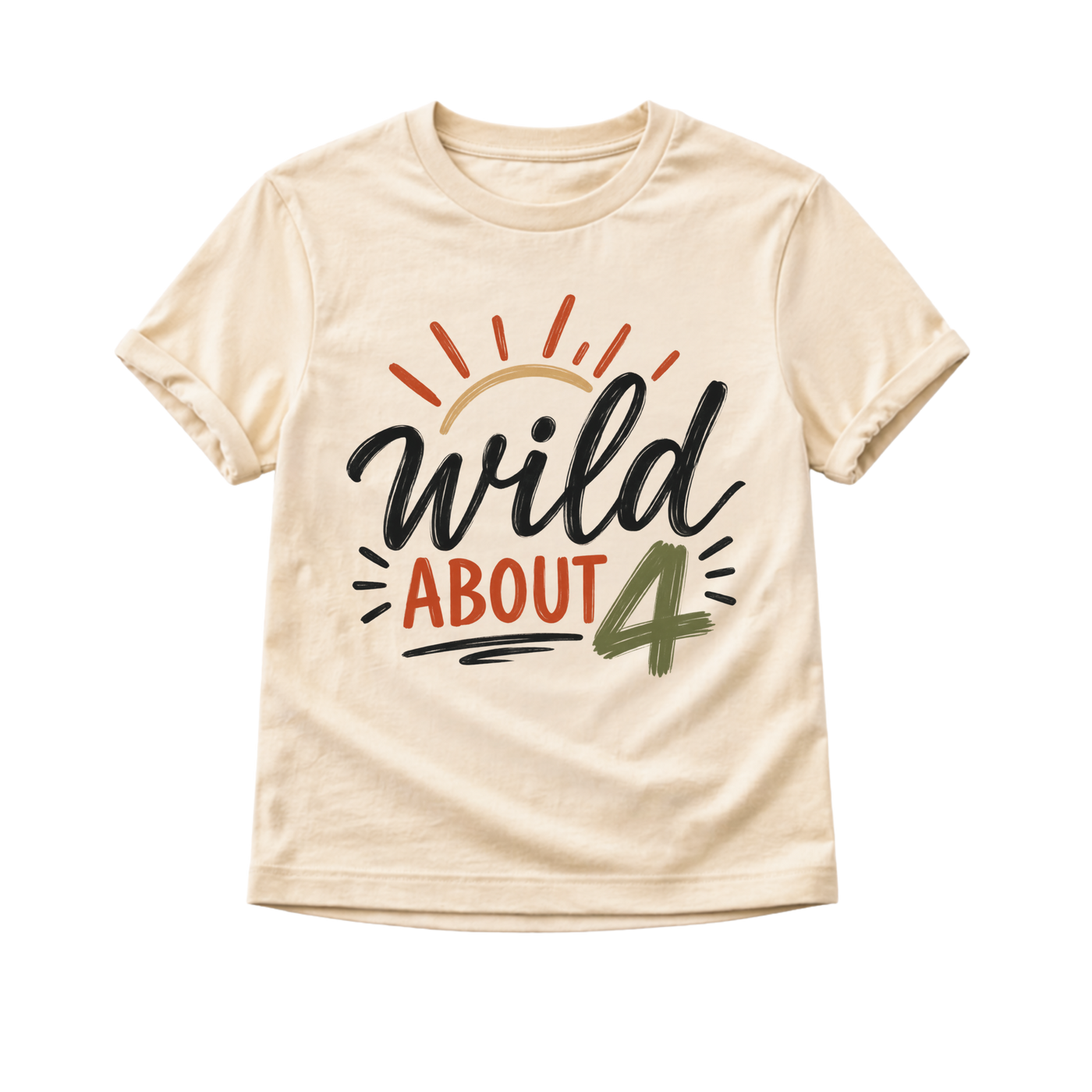 4th Birthday Shirt Boy, Wild About Four Shirt, 4 Year Old Birthday Tee, Boys Fourth Birthday Outfit, Toddler Birthday Shirt