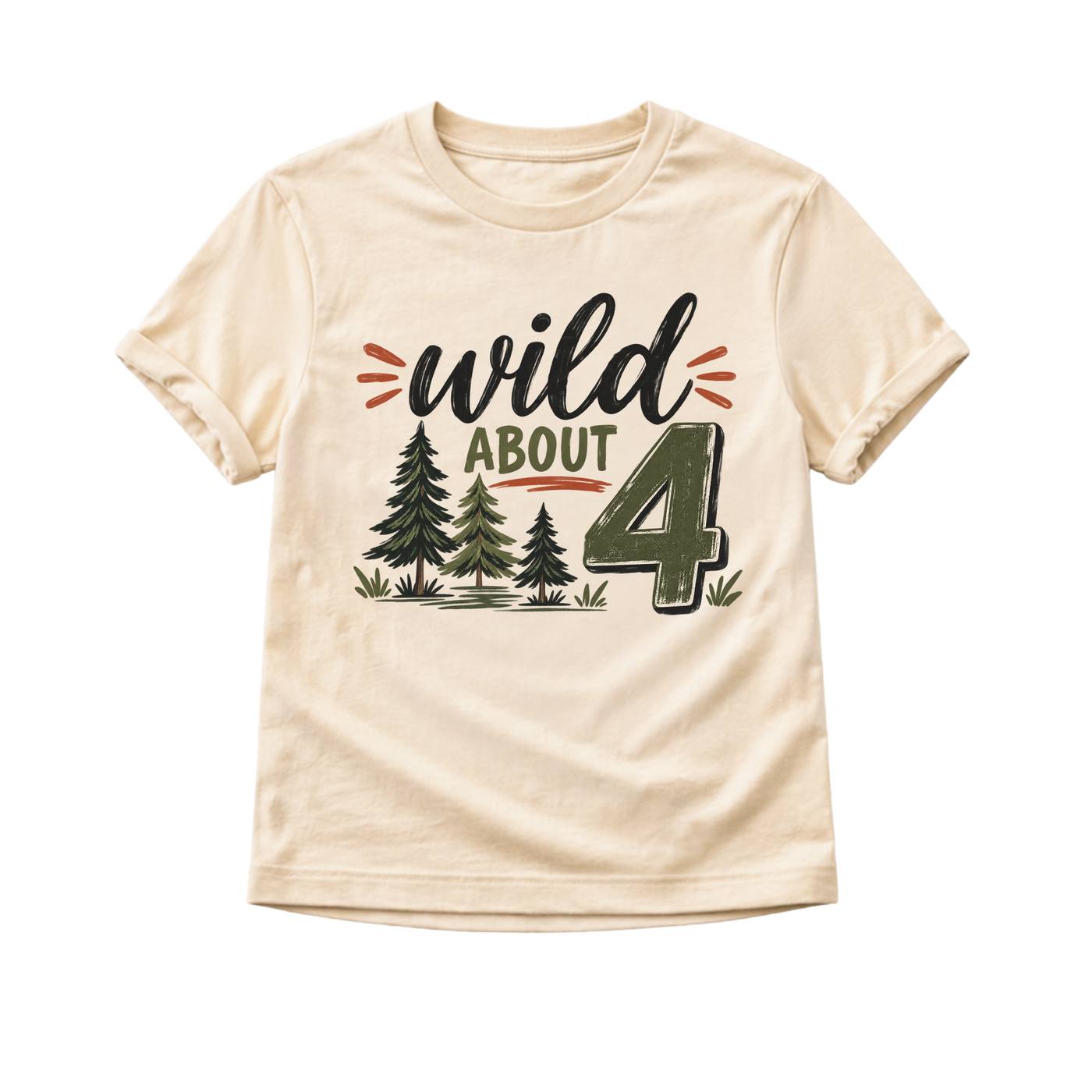 4th Birthday Shirt Boy, Wild About Four Birthday Shirt, 4 Year Old Boy Shirt, Toddler 4th Birthday Outfit, Fourth Birthday Tee