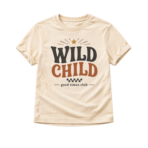 Wild Child Shirt, Wild Child Bodysuit, Western Baby Outfit, Toddler Graphic Tee, Cowboy Baby Clothes, Retro Kids Shirt, Boho Baby Gift