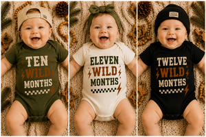 Wild Milestone Onesie Collection