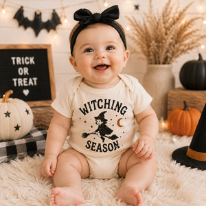Witch Halloween Shirt for Kids, Witching Season Toddler Tee, Baby Halloween Bodysuit, Vintage Witch Shirt, Spooky Kids Halloween Outfit