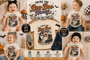 Kids Halloween Shirt, Boo Boo Honey Ghost Tee, Toddler Halloween Shirt, Baby Halloween Bodysuit, Retro Ghost Halloween Outfit
